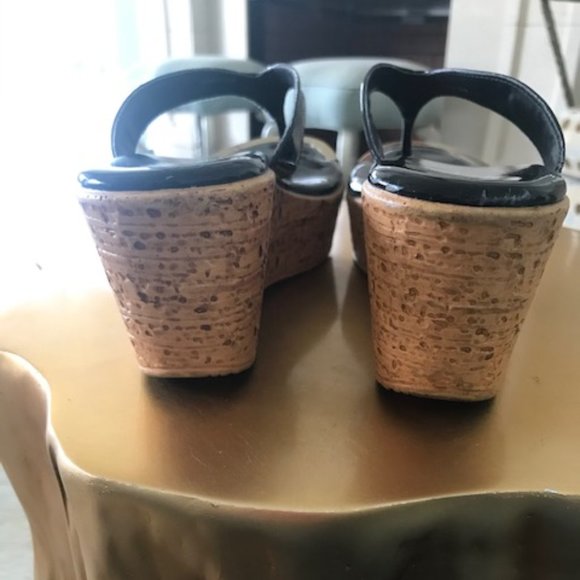 Callisto of California black and wood wedges - Picture 4 of 4